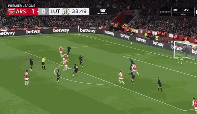 最佳赔率-【英超】阿森纳主场2比0轻取卢顿，暂时重回榜首